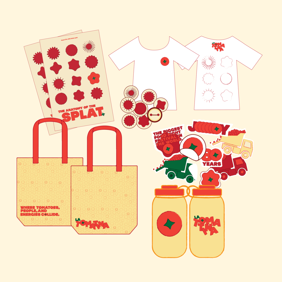 Merchandise for La Tomatina