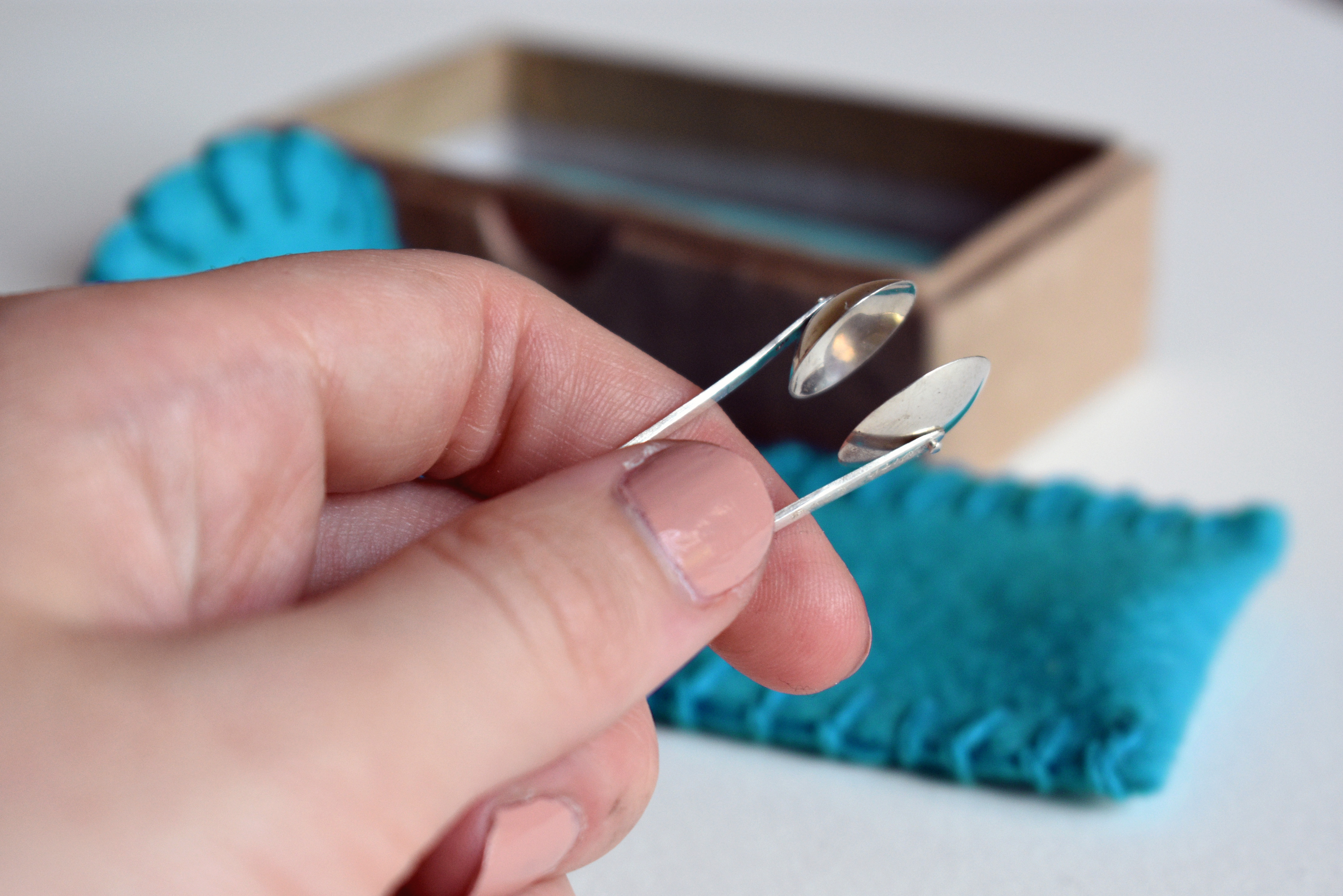 A custom candle snuffer