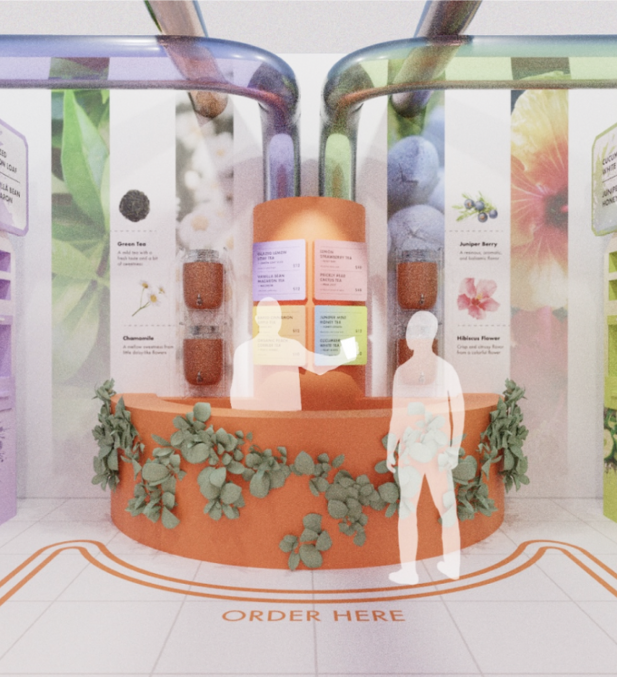 Concept of a virtual tea barista