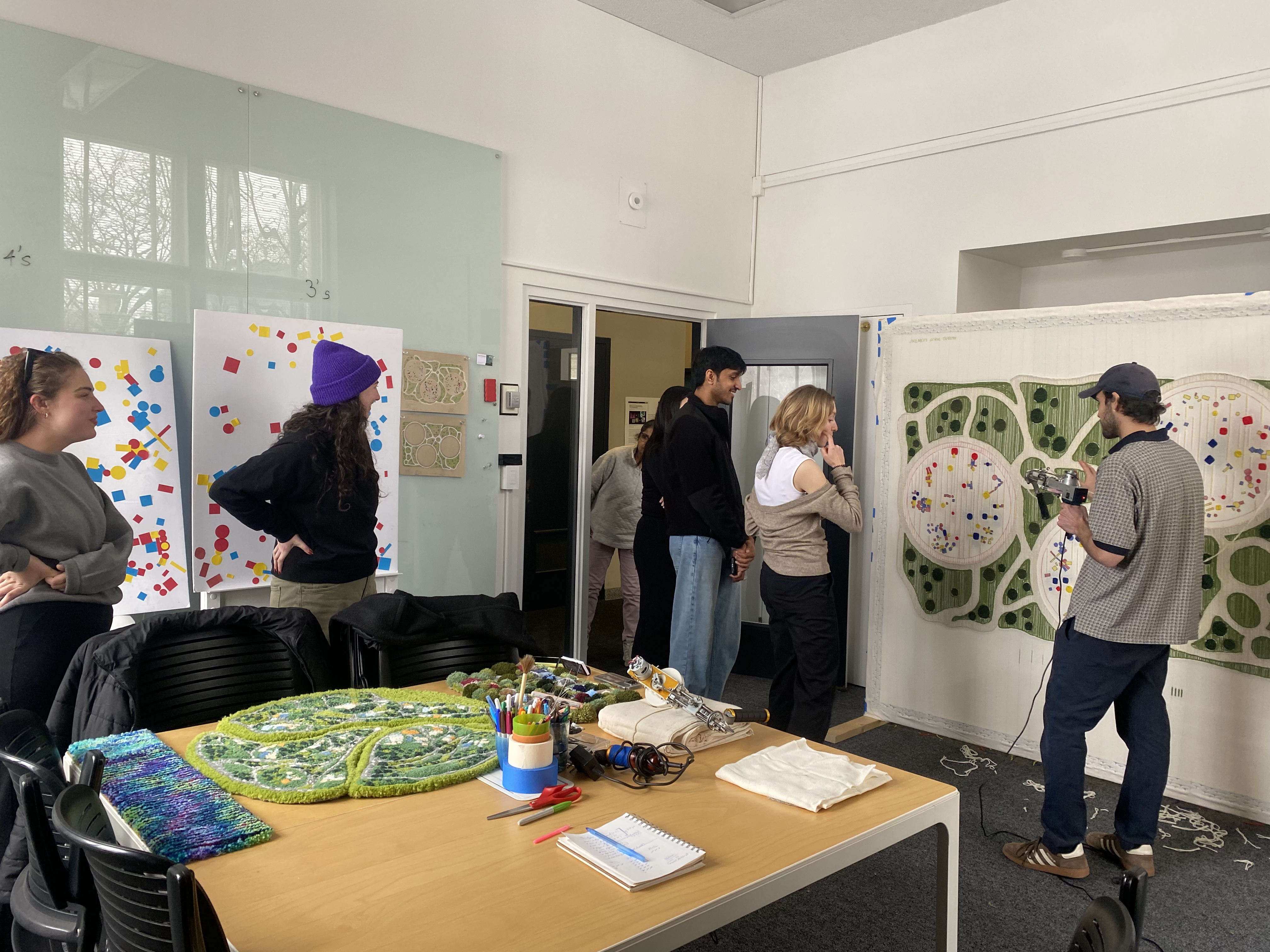 Max Stockdale leading a workshop in the Center for Design Fusion.