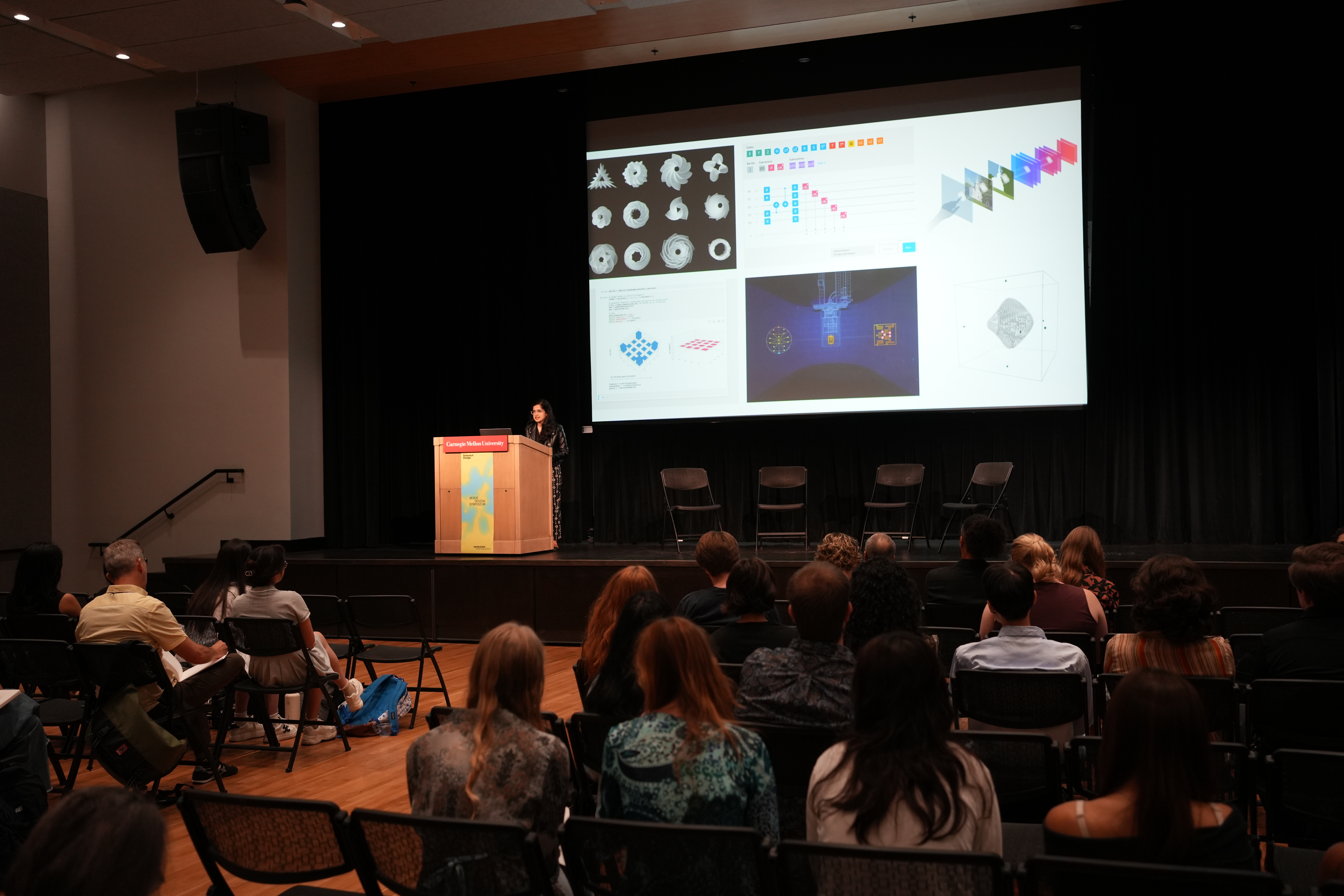 A speaker at the Nexus Design Symposium