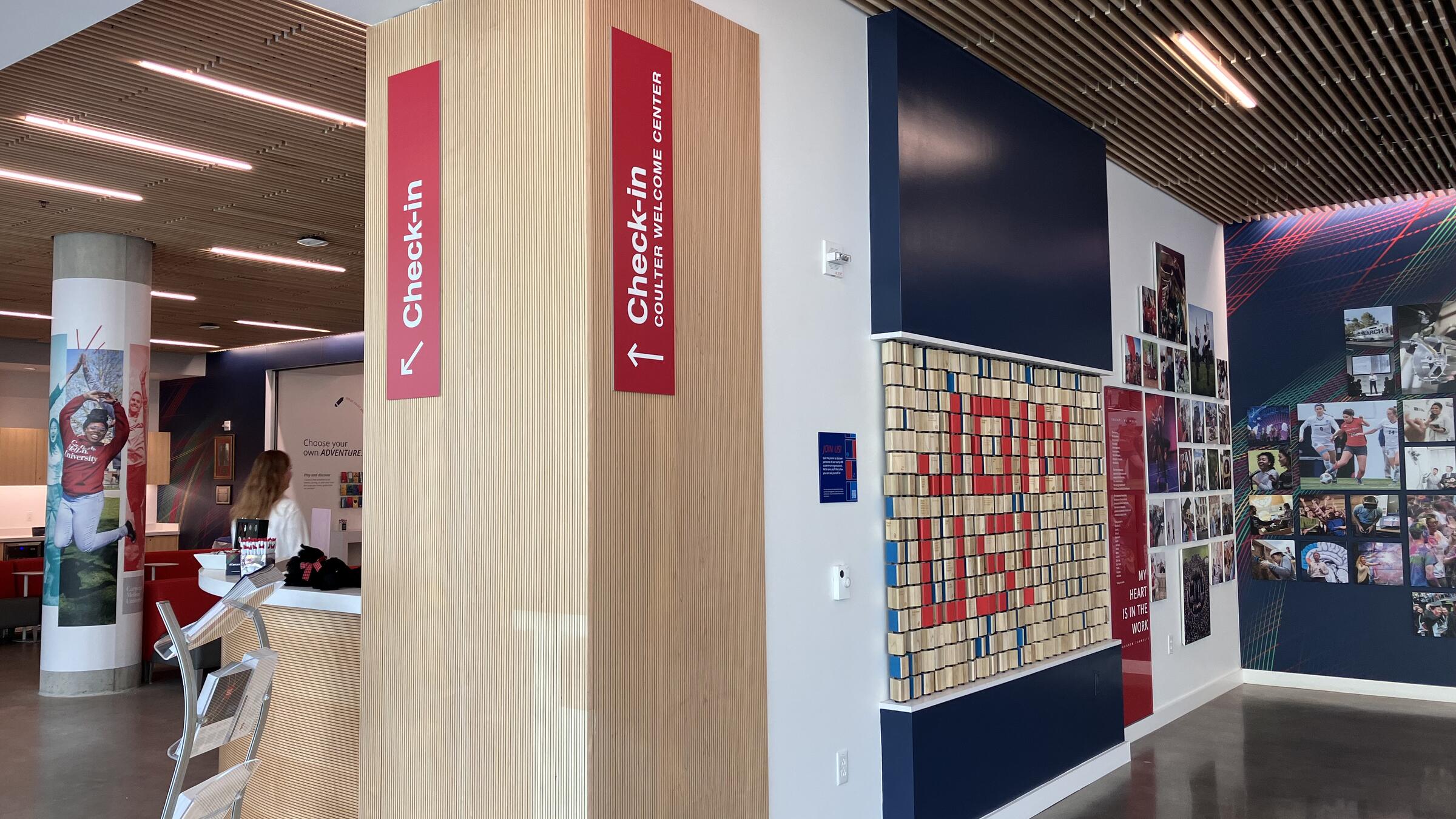 coulter welcome center interactive wall