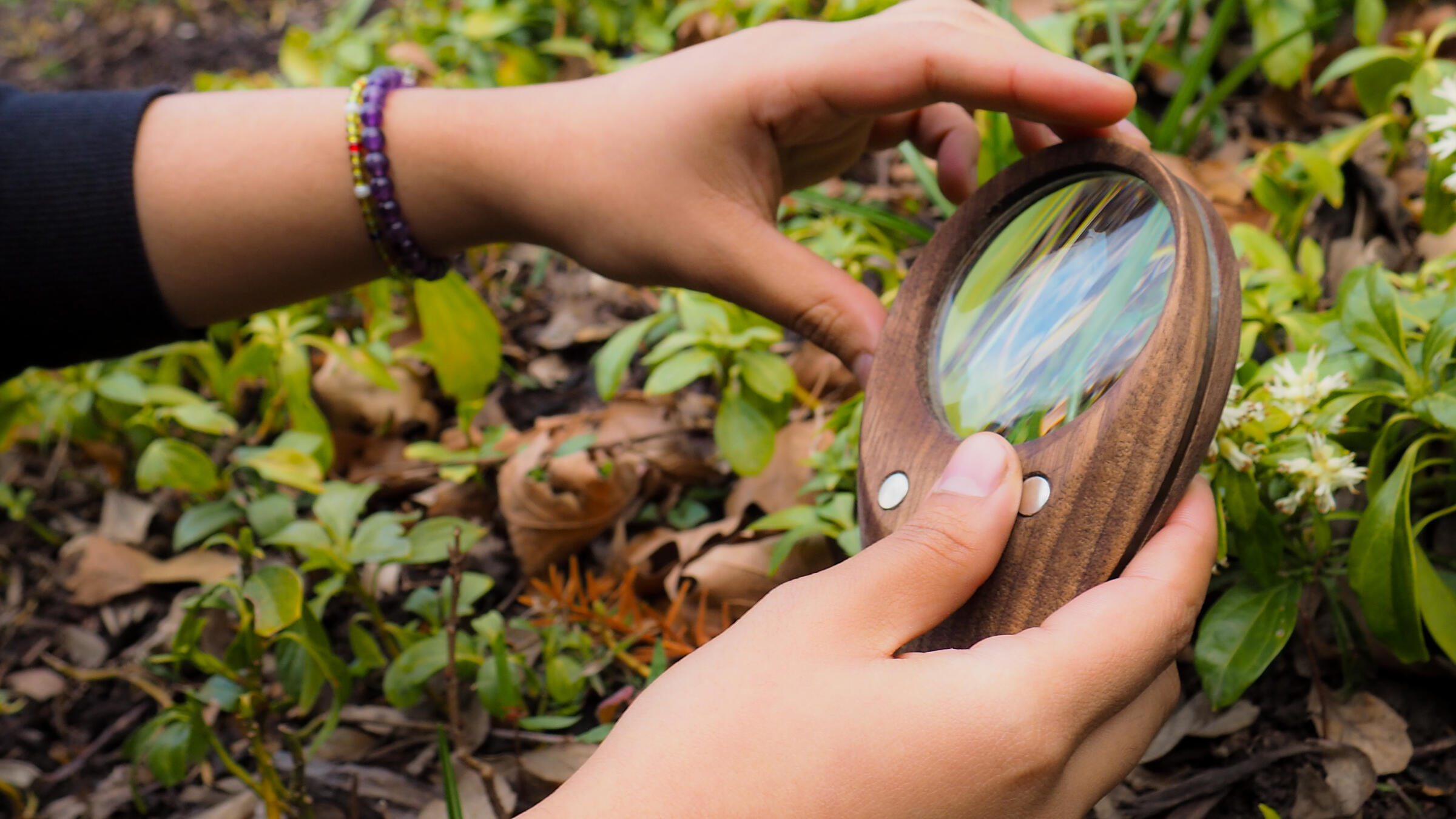 A custom magnifying glass
