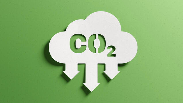 A cloud with CO2 in the center