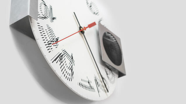 The Moire Clock by Station Design