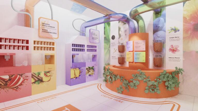 Concept art for a Taco experiential pop up