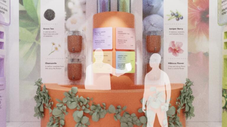 Concept of a virtual tea barista