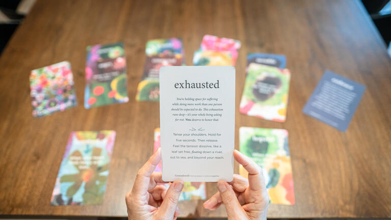 A meditation card