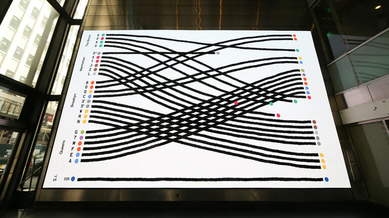 A screen from A Data Love Letter to the Subway