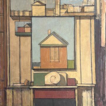 A drawing of a drawing of a house by Mark Mentzer