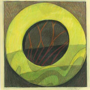 A green circle drawn by Mark Mentzer
