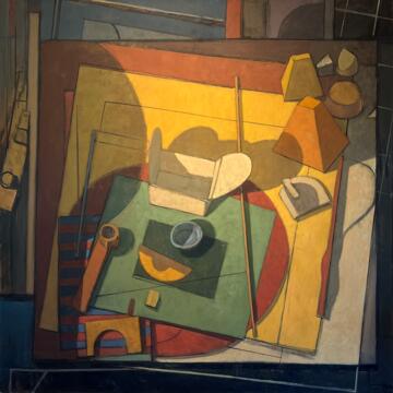 A stylized still life by Mark Mentzer