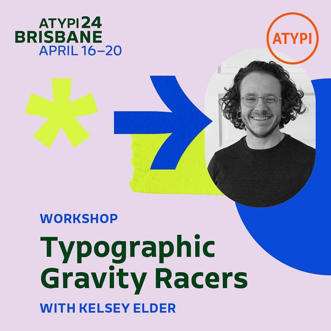 ATypI advertisement with Kelsey Elder
