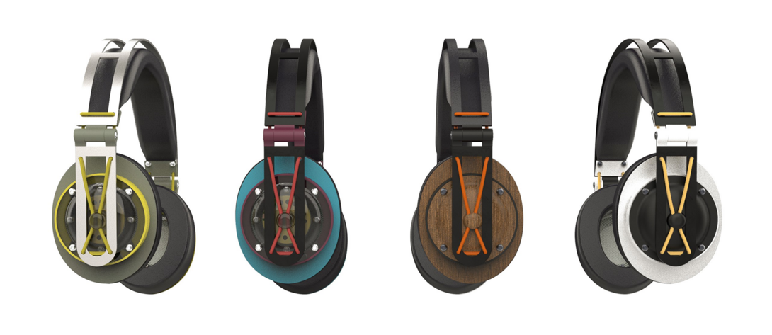 A set of customized headphones