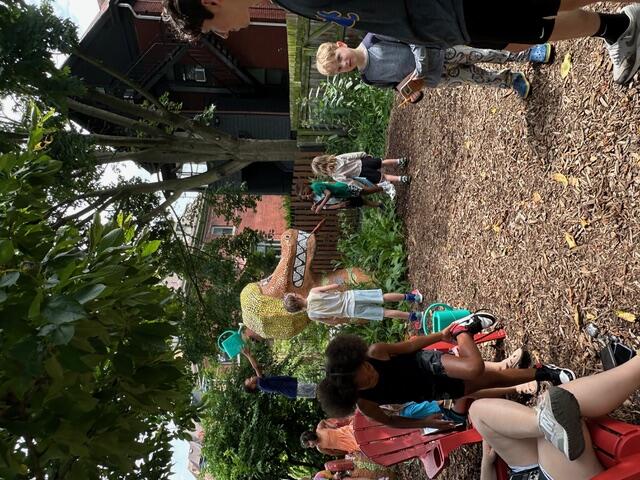 Kids playing in the Octopus Garden