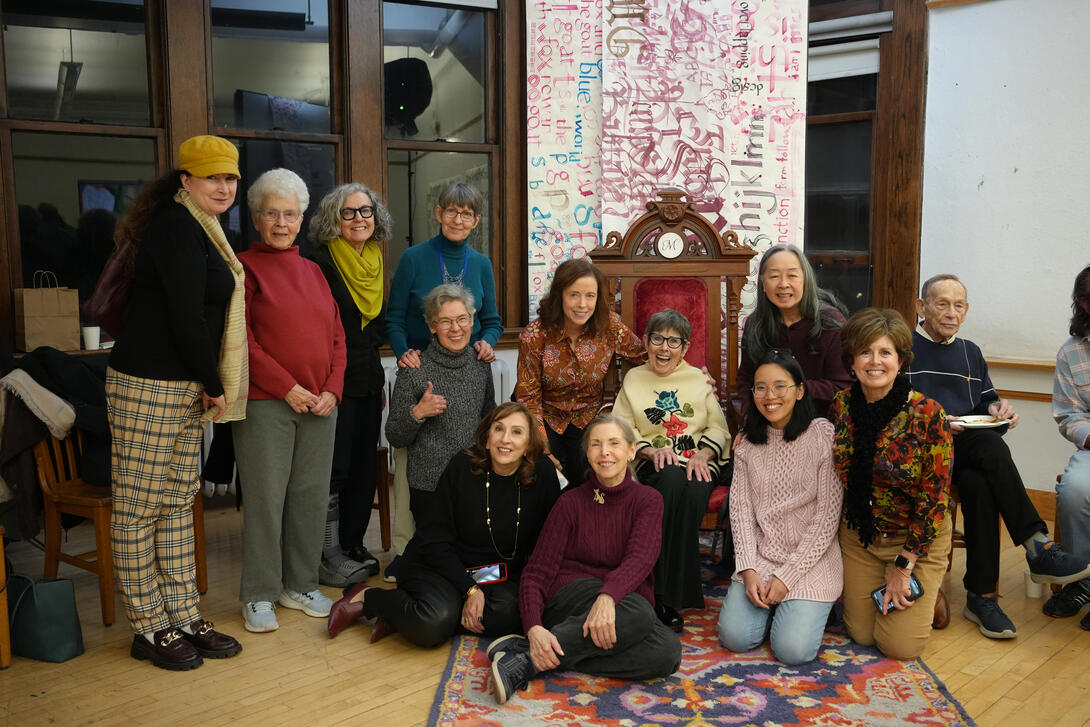 Myrna and the Calligraphy guild