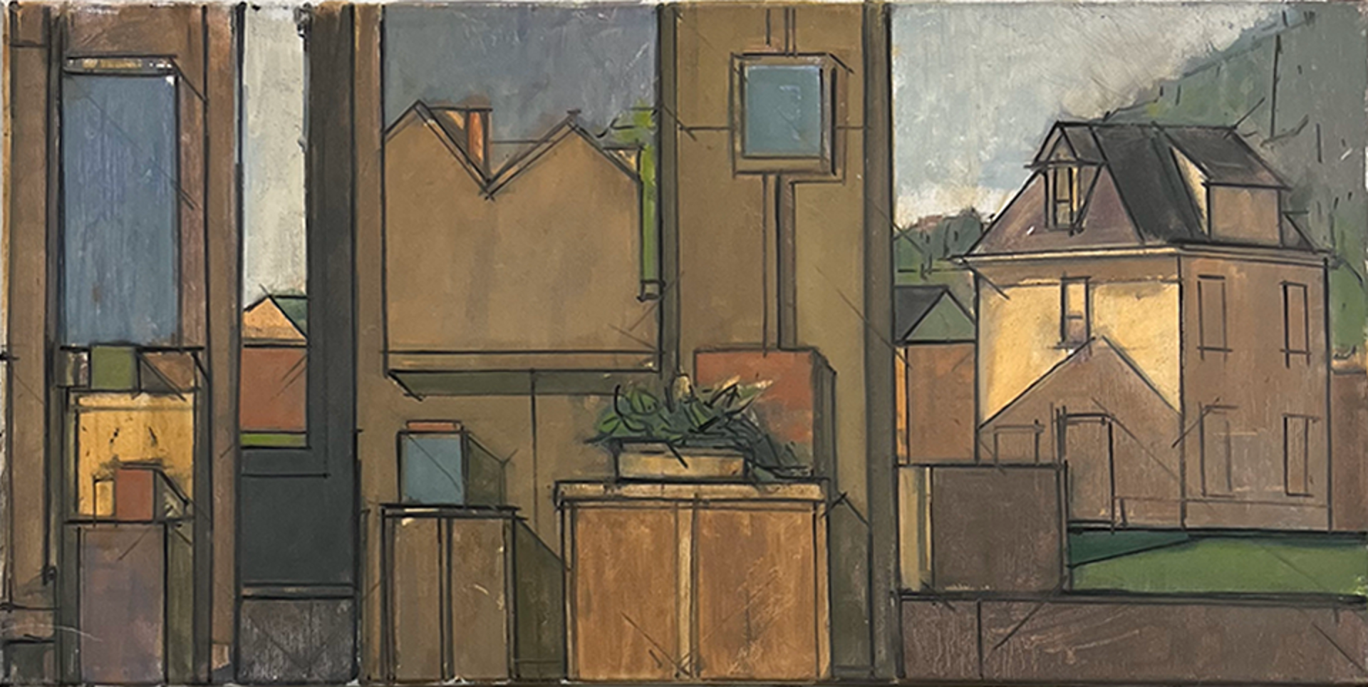 A sketch of a house by Mark Mentzer