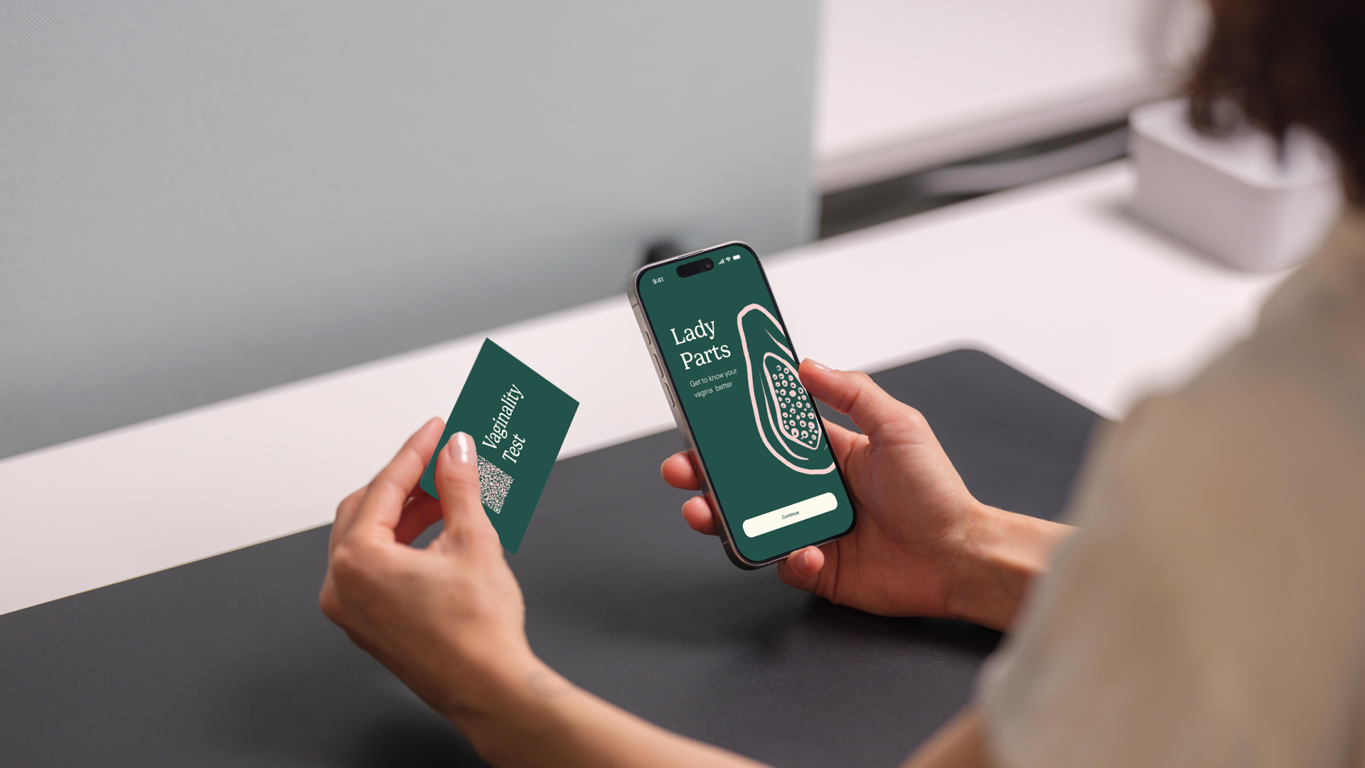 A user holding a smartphone
